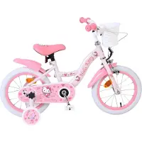 Volare Hello Kitty Kinderfahrrad - Mädchen - 14 Zoll - Rosa