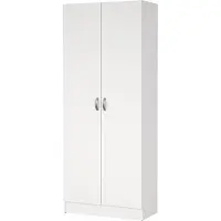 Ebuy24 Fox Kleiderschrank mit 2 Türen, weiß.