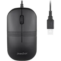 Perixx PERIMICE-503 B, wasserdichte Maus, USB kabelgebunden, schwarz