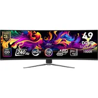 MSI MPG 491CQPX QD-OLED, 124,5 cm (49"), 5120 x 1440 Pixel, Dual QHD, QD-OLED, 0,03 ms, Schwarz