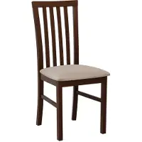 Mirjan 24 Stuhl Milano I, Esszimmerstuhl aus Buchenholz, 43x40x93 cm (Holzfarbe: Nuss, Stofffarbe: Paros 02)