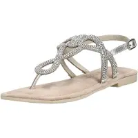 Lazamani Zehentrenner "Sandalen Leder/Textil"