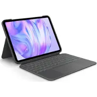 Logitech Combo Touch - Tastatur und Foliohülle - mit Trackpad - hinterleuchtet - Apple Smart connector - QWERTZ - Schweizerisch - Graphite - für Apple 11-inch iPad Pro (M4)