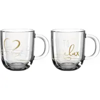 Leonardo Tasse Presente Relax 400 ml, 2 Stück, Transparent