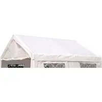 Degamo Ersatzdach Zeltdach Dachplane für Profizelt Zelt 3x4 Meter, PVC weiss 480g/m², incl. Spanngummis