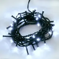 Hellum Lichterkette 40 LED, Lichterkette außen 3,9 m, Lichterkette kaltweiß mit Stecker