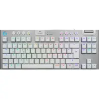 Logitech G G915 X LIGHTSPEED, Verkabelt & Kabellos, USB + RF Wireless + Bluetooth, Mechanischer Switch, QWERTZ, LED, Weiß