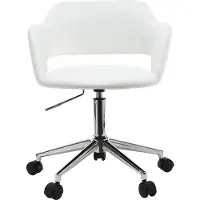 Miliboo - Design-Bürostuhl Weiß JESSY