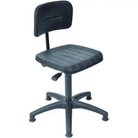 Stier Arbeitsstuhl mit Gleitern Sitzhöhe 440-630 mm PolyurethanSitz