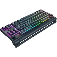 XTRFY MX 8.3 TKL Wireless, Verkabelt & Kabellos, USB + RF Wireless + Bluetooth, Mechanischer Switch, QWERTZ, RGB-LED, Grau