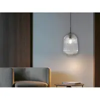 LUCE Design Pendelleuchte DUKE Rauchglas Ø 21cm