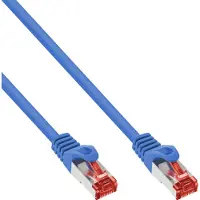 InLine Patchkabel, S/FTP (PiMf), Cat.6, halogenfrei, Kupfer, blau, 10m, 10 m, Cat6, S/FTP (S-STP), RJ-45, RJ-45, Blau