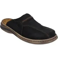Josef seibel Herren Leder Clogs Pantoletten Klaus 10999-635, Größe:43 EU, Farbe:Schwarz
