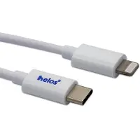 Helos USB-C zu Lightning-Kabel, MFI-, 1,0m, weiß
