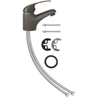 Syfax Mischbatterie Grau 13x10 cm