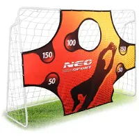 Neo-Sport 1455 Fußballtor 245 x 155 x 80 cm + Zielplane