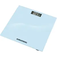 Grundig Digitale Personenwaage – Glaswaage mit LCD-Anzeige – Körperfettwaage 30x30 cm – Digitalwaage für den Alltag – Rutschfestes Design