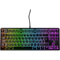 Cherry XTRFY K4V2 RGB TKL, Kabelgebunden, USB, Mechanischer Switch, QWERTY, RGB-LED, Schwarz