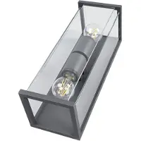 LUCANDE Außenwandleuchte Annalea, 40 cm, 2-flg., IP54