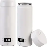 Rosenstein & Söhne 2er-Set Reise-Wasserkocher & Isolierkanne, 300 W, 500 ml, 4 Stufen