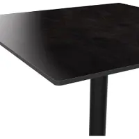 BIG Möbel Gastro Terrassentisch Luna Wackelfrei | 70x70 cm | HPL Compact | dunkler Grafit Schiefer | klappbar | selbstregulierend
