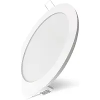 Mundotec 15w Ultra Slim LED Panel Einbauleuchte Deckeneinbau Panelleuchte IP40 rund Ø 200mm neutralweiß