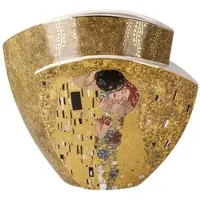 Goebel Tischvase "Gustav Klimt - Der Kuss / Adele Bloch Bauer", bunt, B:22cm H:20cm T:10cm, Porzellan, Vasen, Tischvase, Vase aus Porzellan, Höhe ca. 20 cm