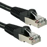 Lindy 47183, 10 m, Cat6a, S/FTP (S-STP), RJ-45, RJ-45, Schwarz