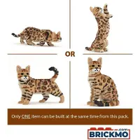 Jekca Bricks Bengal Cat 4-in-1 Pack 01S-M01 ST19BGC01-M01