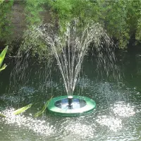 Mauk Solar Springbrunnen Schwimmend LED Akku 250l/h Brunnen