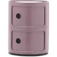 Kartell Componibili 2 Beistelltisch Mauve - , Pink / Rosé, Kunststoff