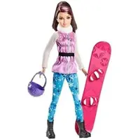 Barbie Winterskipper mit Snowboard