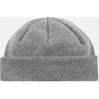 HANSEHELD Strickmütze Seebär Merino Dockermütze kurz flach - Grau