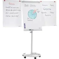 Soennecken Mobiles Flipchart Ablageschale vorhanden: Ja Ausführung des Fusses: Rundfuss mit 5 Roll