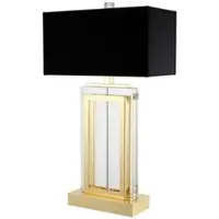 Casa Padrino Luxus Tischleuchte Gold Durchmesser 25 x 38 x H 67,5 cm - Luxus Hotel Leuchte