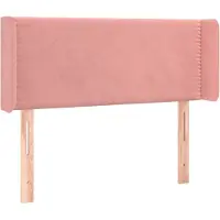 Syfax Kopfteil mit Ohren Rosa 103x16x78/88 cm Samt