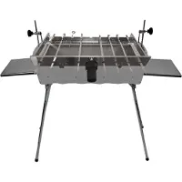 Grillpeter Schaschlik Mangal Edelstahl IDEAL mit automatischen Spießdreher