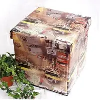 DanDiBo Ambiente DanDiBo Hocker aus Kunstleder Sitzhocker 2009 Aufbewahrungsbox 40 cm Sitzwürfel Truhe