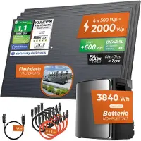Solarway Balkonkraftwerk 2000 Watt Ultra | EcoFlow STREAM Ultra X 3840 Wh Batterie