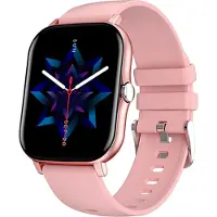 TPFNet Smartwatch mit Silikon Armband - individuelles Display - Smart Watch Armbanduhr - Modell SW4 - Rosa