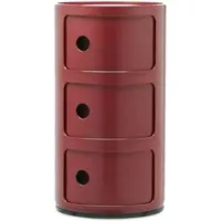 Kartell Componibili Container mit drei Elementen Bordeaux
