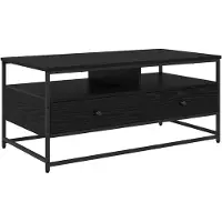 vidaXL Couchtisch Schwarz Eichen-Optik 100 x 51 x 45 cm Holzwerkstoff