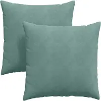 vidaXL Sofakissen 2 Stück Meergrün 60 x 60 cm Cordstoff
