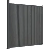 vidaXL Zaunelement Grau 173x186 cm WPC