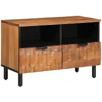 vidaXL TV-Schränk mit Regal Akazienbraune Oberfläche 70 x 33 x 46 cm