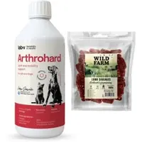 LAB-V Arthrohard – Umfassende Unterstützung für die Gelenkgesundheit von Hunden und Katzen 500 ml + WILD FARM Lammwürstchen 500g Hundeleckerli