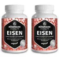 Vitamaze Eisen 20 mg+Histidin+Vitamine C/B9/B12 Kapseln 2x 2x90 St