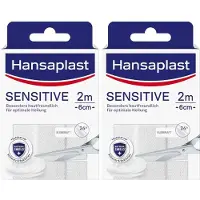 Hansaplast Sensitive Pflast.hypoallergen 6 cmx2 m 2x 2x1 St Pflaster