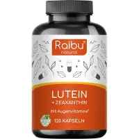 Raibu Lutein Zeaxanthin 50 mg + 12,5 Augenkomplex mit Vitamin A & B2 - 120 St Kapseln