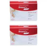Dräco Dracopor Wundverband 5x7,2 cm steril 2x 2x25 St Verband